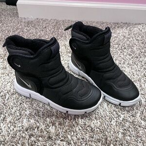Nike Kids Black and White Boots